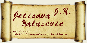 Jelisava Malušević vizit kartica